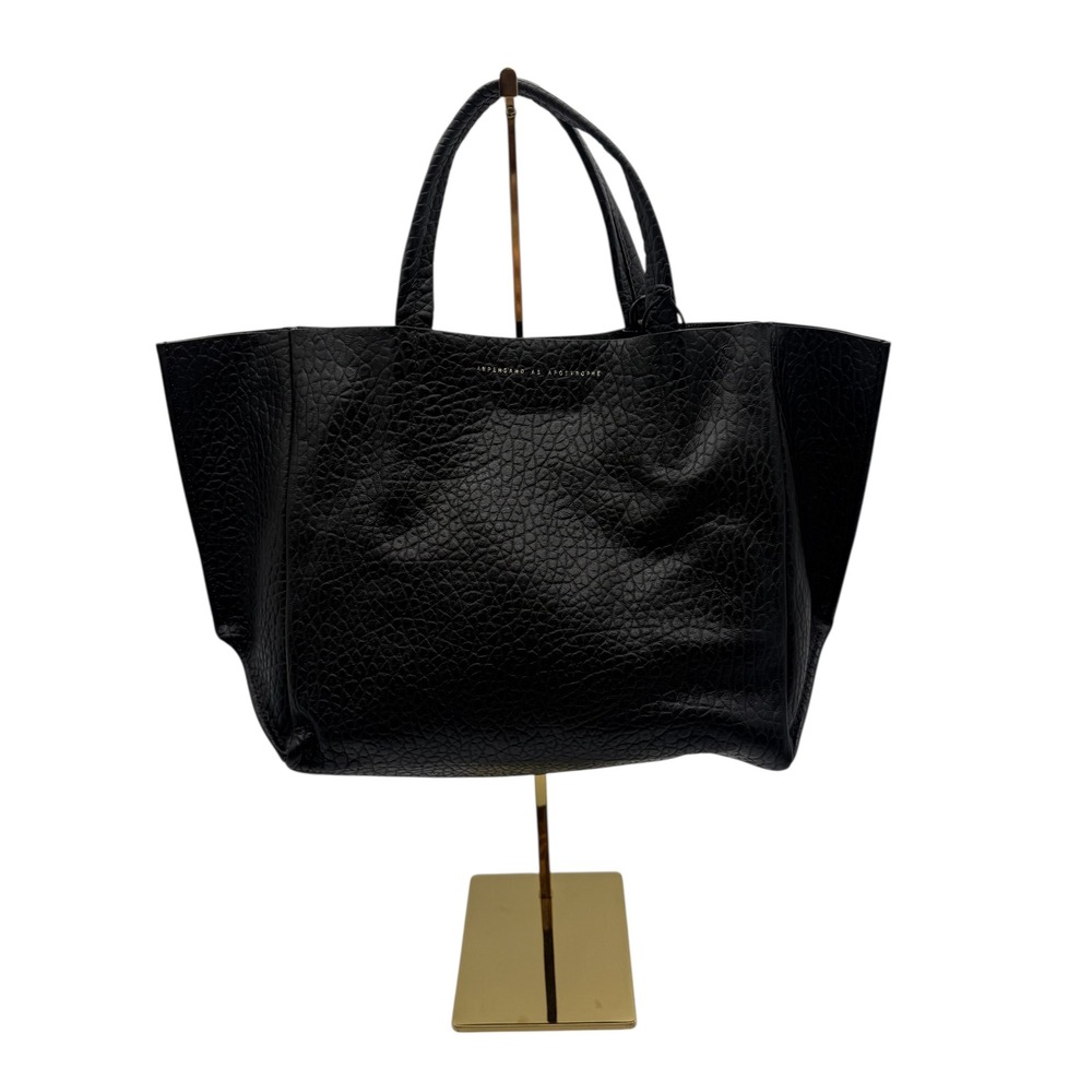 Ampersand As Apostrophe LeatherHalf Tote in Black Buffalo $538 - Picture 4 of 8